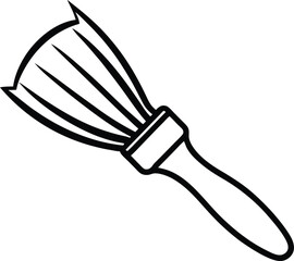 vector illustration of a brush