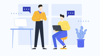 Suitable for business presentations, blogs, or articles about teamwork, collaboration, office dynamics, corporate environment, working professionals, or office culture.