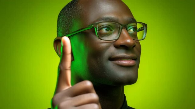 A well-groomed Black man with glasses