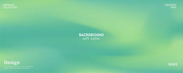 Fototapeta premium Soft and glowing fresh green gradient background, luxurious pastel color combination, product advertisement, card, poster and website template