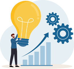 Illustration of Igniting Growth Innovative Ideas and Strategic Implementation for Business Success