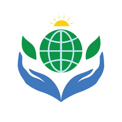 globe with green leaves