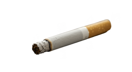 Isolated Realistic Burning Cigarette With Transparent Background