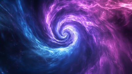 Cosmic nebula swirling, vibrant colors, deep space background