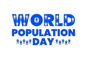 world population day celebration greeting banner vector design 