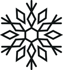 Snowflake december pictogram vector illustration