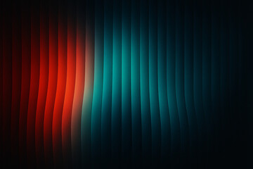 Abstract Gradient Wall: An abstract display of layered forms with gradients of radiant red and cool blue merge to create a stunning and contemporary visual experience.