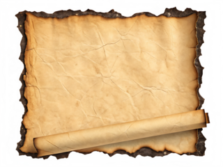 Old parchment paper texture background for vintage map treasure scroll or antique document design element 