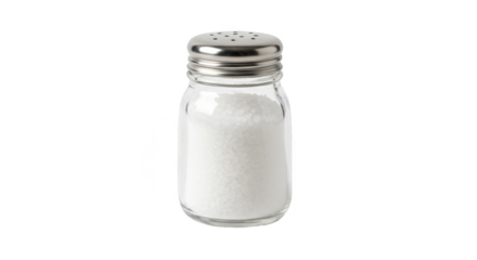 Isolated Transparent Salt Shaker on a White Background Illustration