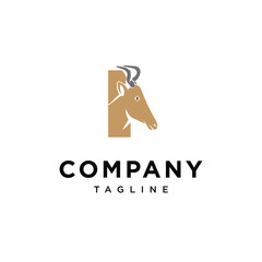 Letter I Kongoni Logo Icon Vector