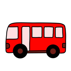 Big transportation  colored. Coloring book to educate preschool kids with easy kid educational gaming and primary education of simple game level of difficulty.