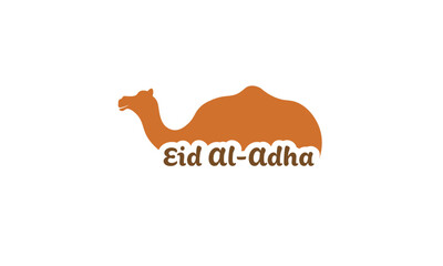 Eid Al-Adha Camel Silhouette with Typography