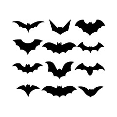 Bat Silhouettes Set