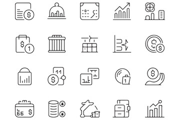 Minimalist black budget icon silhouette vector illustration isolated on transparent background
