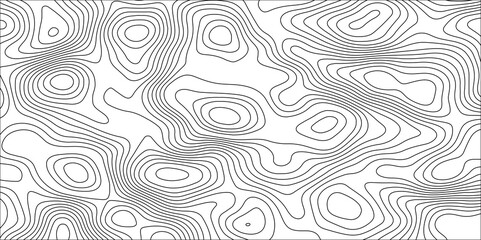 Abstract white contour wave lines topographic background, lines map seamless pattern, modern wallpaper texture and realistic design used for banner and posters, mountain relief geographic pattern.	
