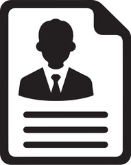 CV letter icon