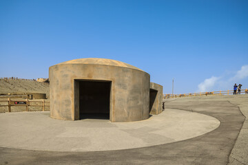 March 25 2025 Walking Near Deserted Bunkers in a Rocky Terrain, Japan
