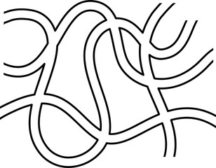 Maze game Illustration. Printable kids education worksheet