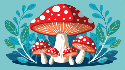 mushrooms in the forest