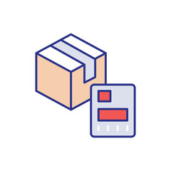 Shipping Label Icon vector stock illustration
