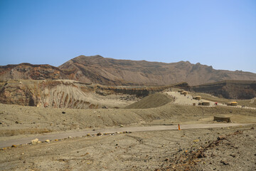 March 25 2025 Landscape with Remote Huts and Clear Blue Sky, Japan