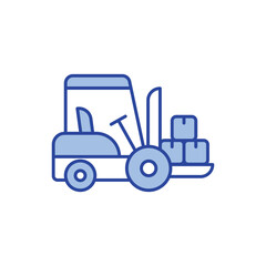 Forklift Icon vector stock illustration