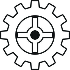 Obraz premium Cogwheel mechanism design vector illustration