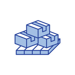 Pallet Icon vector stock illustration