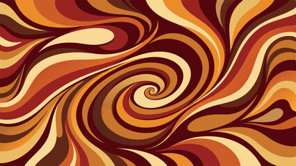 seamless coffee shape pattern background with spirals