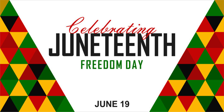 Juneteenth Emancipation Day. African American Independence Day