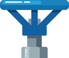 Pipeline valve industrial equipment vector illustration