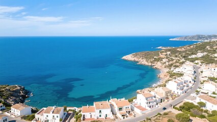 Sardinia, with blue each and blue sky, Italy