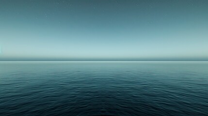 Obraz premium Calm ocean at twilight