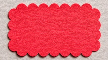 Red Scalloped Paper Texture Background  Pastel  Bright  Clean Design  Corporate  High Reso
