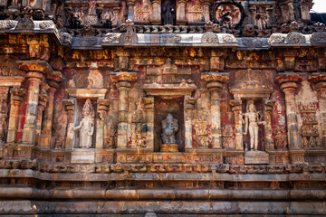 God Ganesa statue, picture clicked at Dasuram Airavatesvara Temple, Shiva Temple, Chola architecture. UNESCO's World Heritage, 12th century, Raja Raja Cholan, Kumbakonam, Tamil Nadu, India