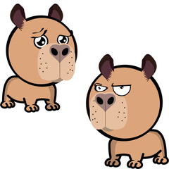 little capybara character cartoon expressions pack collection in vector art