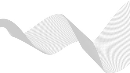 Fototapeta premium Abstract Wavy Line. Wavy line horizontal divider outline minimalist art. Abstract vector background white and grew wavy lines. 