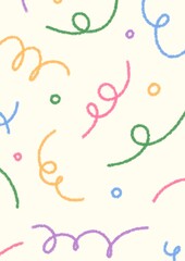 Cute doodle hand drawn illustration background