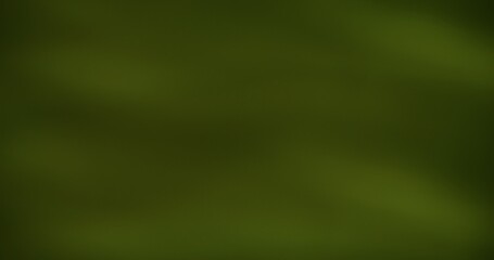 Green glow. Blurred gradient. Defocused radiant optical lens flare on modern gleaming light abstract background.