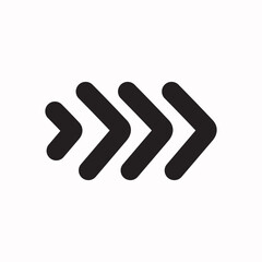 Triple Arrow Icon: Simple, bold, and directional, this graphic features three consecutive right-pointing arrows. Ideal for indicating movement, progress, or next steps.