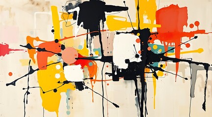 Grunge abstract expressionism