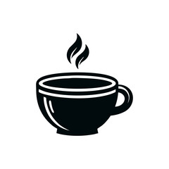 silhouette of a takeaway coffee cup