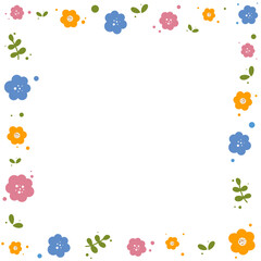 frame with flowers. flowers border