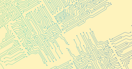 Abstract simple circuit board in perspective view. EPS10 vector curves. 
