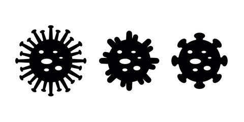 disease virus icon collection