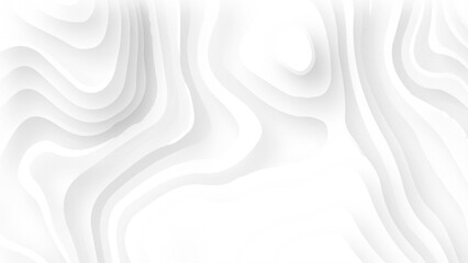 Abstract white paper cut background with lines. colorful Topographic map background concept. Topo contour map. 