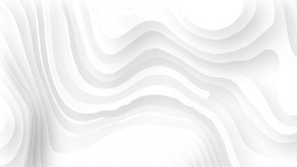 Abstract white paper cut background with lines. White wave paper curved reliefs abstract background. Realistic papercut decoration textured with wavy layers.