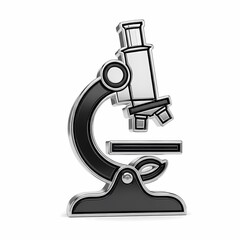 Fototapeta premium Microscope Illustration, Scientific Research and Discovery, Science Education and Laboratory