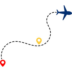Airplane Travel Route