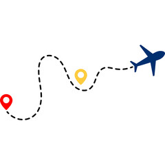 Airplane Travel Route